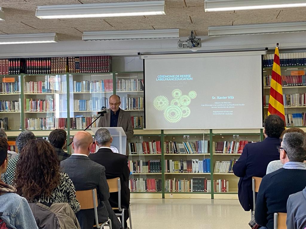 Entrega del segell Label France Éducation