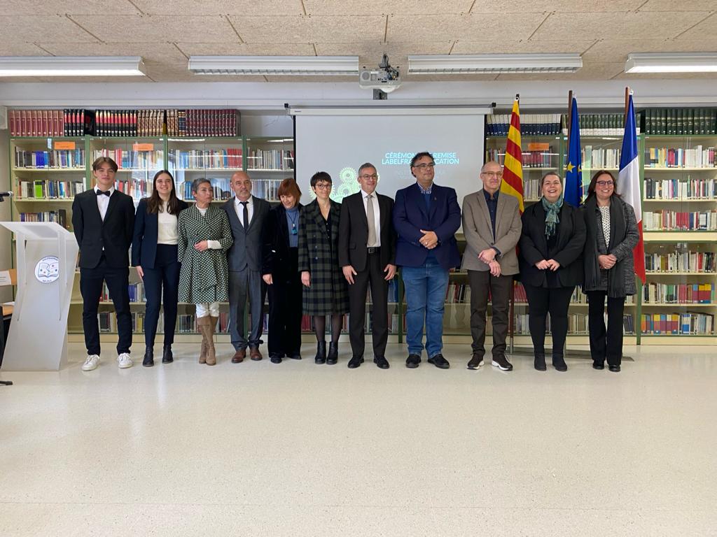 Entrega del segell Label France Éducation