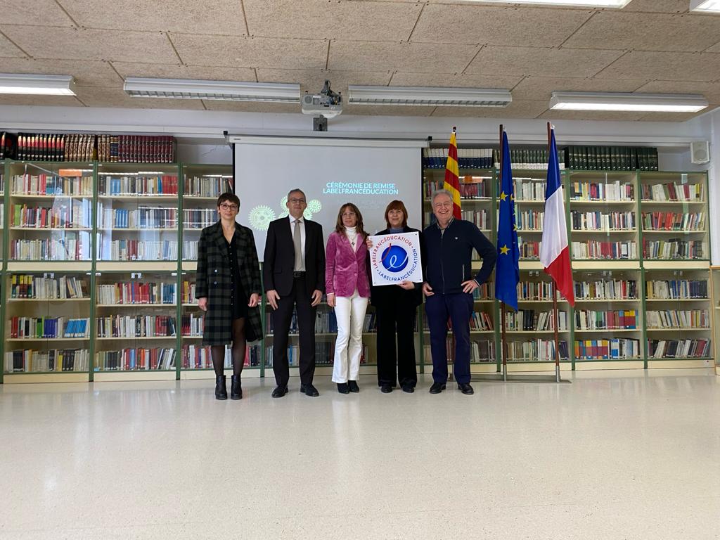 Entrega del segell Label France Éducation
