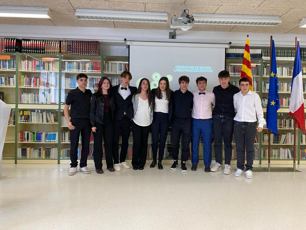 Entrega del segell Label France Éducation