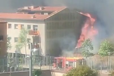 Bombers incendi Sauleda