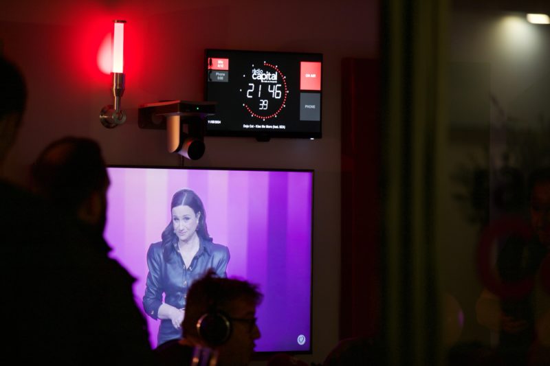 Estudi de Ràdio Capital durant el festival d'eurovisió