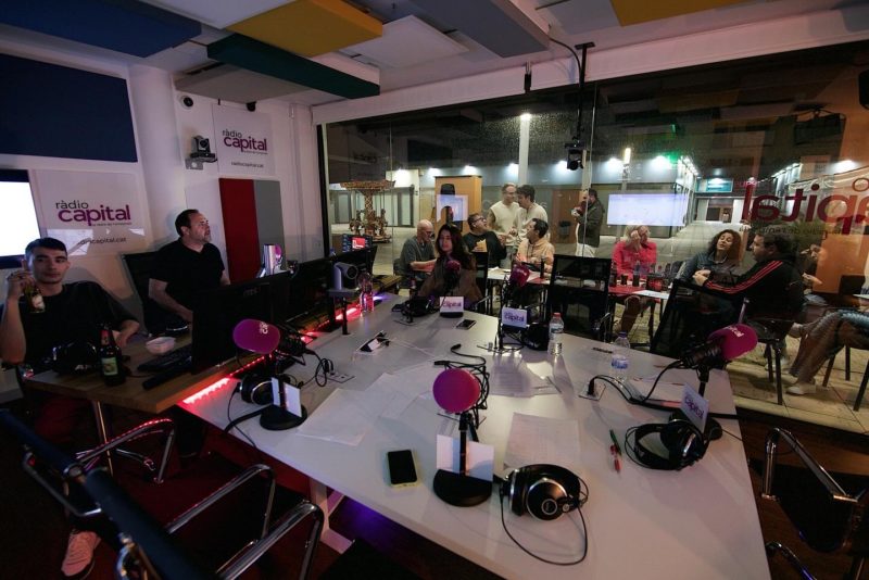 Estudi de Ràdio Capital durant el festival d'eurovisió 2024