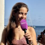 Mariona Escoda durant una entrevista amb Ràdio Capital