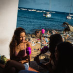 entrevista a Mariona Escoda a l'especial de Ràdio Capital, "Una cantada diferent" a la Cantada d'hanaveres de Calella de Palafrugell. Fotografia: Laia Serch