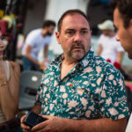 Miquel Curanta i Anna Salvadó a l’especial de Ràdio Capital, «Una cantada diferent» a la Cantada d’hanaveres de Calella de Palafrugell.   Fotografia: Laia Serch