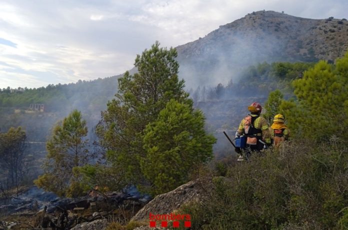 privat:-estabilitzat-un-incendi-al-massis-del-montgri-que-ha-afectat-unes-0,8-hectarees