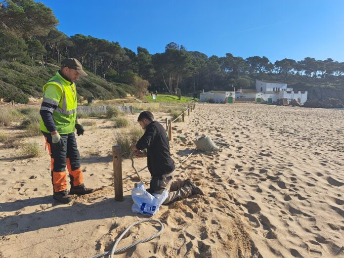 Palamós instal·lació nous cartells i senyalització Castell