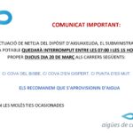 privat:-avis-per-tall-de-subministrament-d’aigua-dijous,-20-de-marc