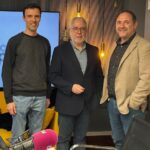 Martí Saguer i Miquel Curanta, amb el President del Consell de l'Audiovisual de Catalunya, Xevi Xirgo