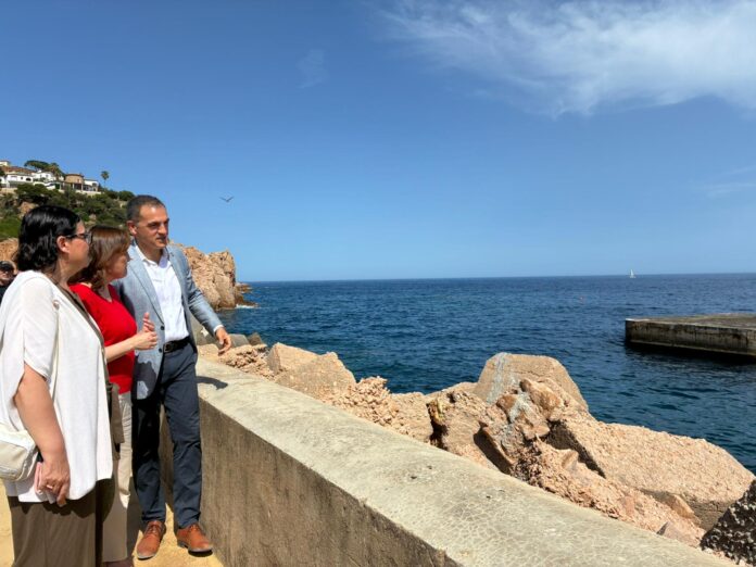 Visita Sílvia Paneque obres port Sant Feliu